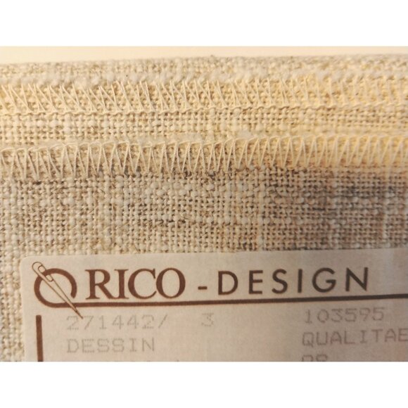 Rico Design Embroidery Tablecloth Kit 69900 Beige Stamped Cross Stitch Linen - Picture 4 of 16